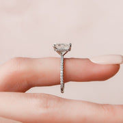 Handmade Moissanite Anniversary Ring